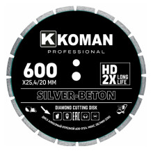 Диск алмазный KOMAN Professional d 600 мм (24") бетон Диск алмазный KOMAN Professional d 600 мм (24") бетон