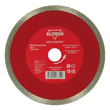 Диск алмазный Elitech 200х25,4 мм плитка 1820.058900 Диск алмазный Elitech 200х25,4 мм плитка 1820.058900