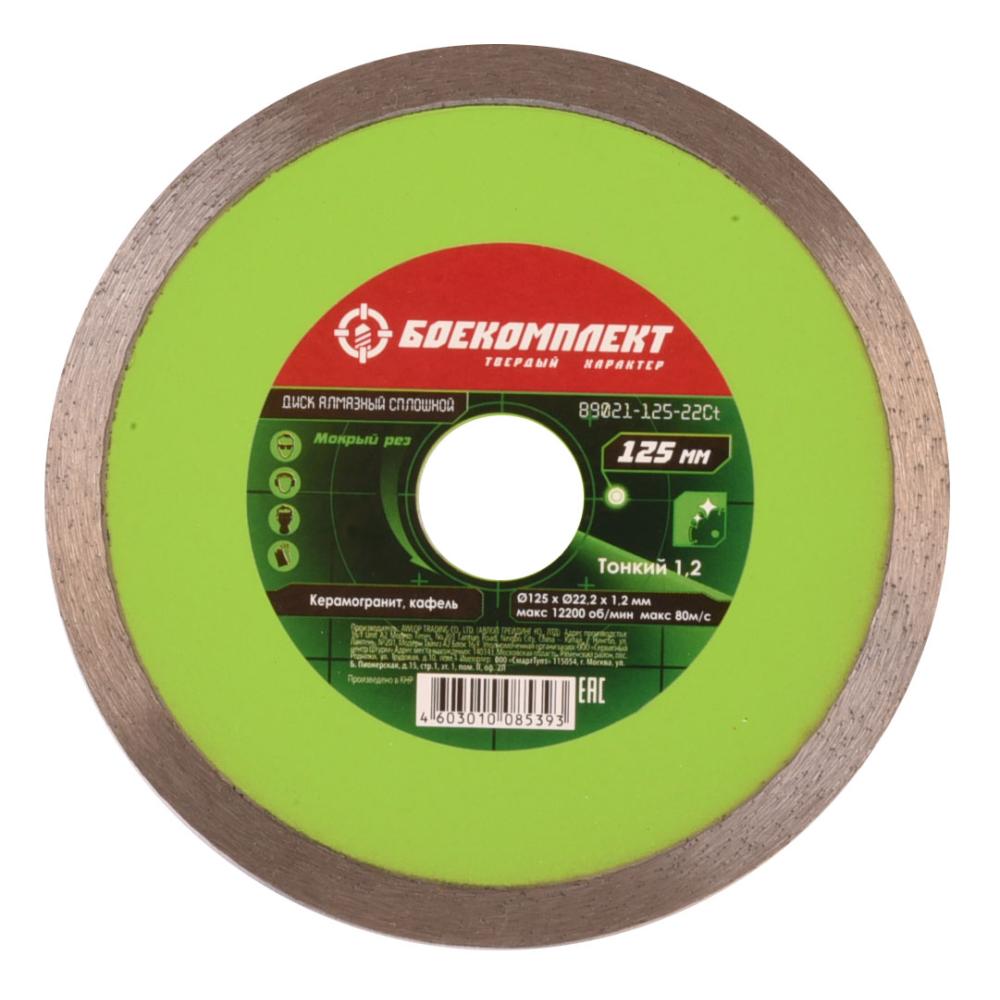 Диск алмазный БОЕКОМПЛЕКТ B9021-125-22Ct Диск алмазный БОЕКОМПЛЕКТ B9021-125-22Ct