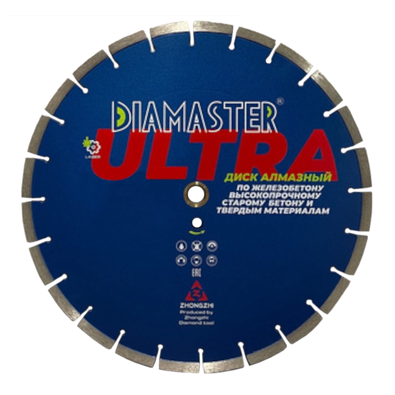 Диск алмазный сегментный DIAMASTER Laser ULTRA d 500x2,8x25,4 (железобетон) Диск алмазный сегментный DIAMASTER Laser ULTRA d 500x2,8x25,4 (железобетон)