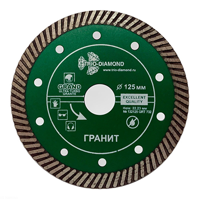 Диск алмазный Trio Diamond Grand Ultra Turbo Granite Flange 230x10xM14 мм гранит