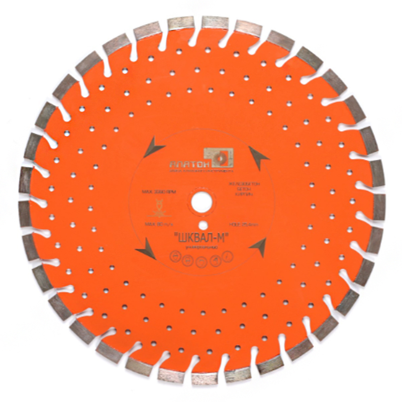 Алмазный диск Шквал-М 500/32х4,4х15/Z36/3,0/25,4+ Алмазный диск Шквал-М 500/32х4,4х15/Z36/3,0/25,4+