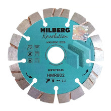 Диск алмазный отрезной Hilberg Revolution 125x22,23x12