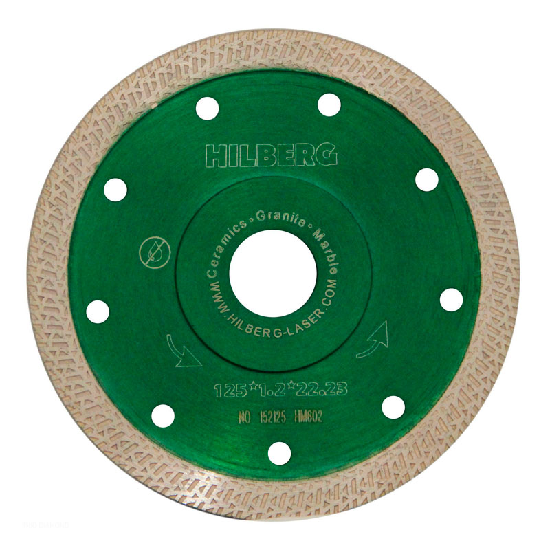 Диск алмазный Hilberg Ультратонкий турбо S тип 125 мм Диск алмазный Hilberg Ультратонкий турбо S тип 125 мм