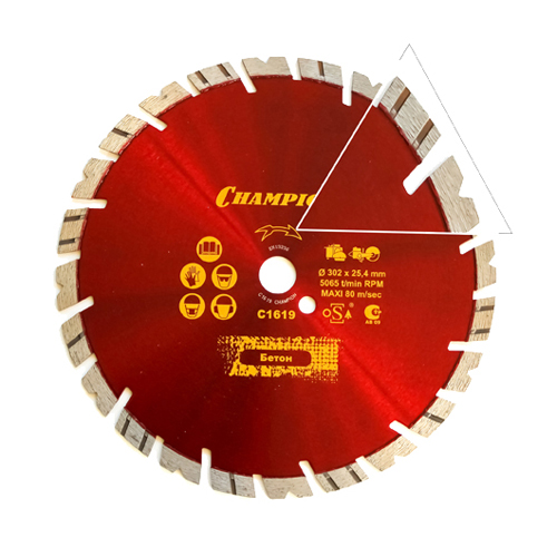 Диск алмазный универсальный Champion ST 300/25,4/14 Fast Gripper Диск алмазный универсальный Champion ST 300/25,4/14 Fast Gripper