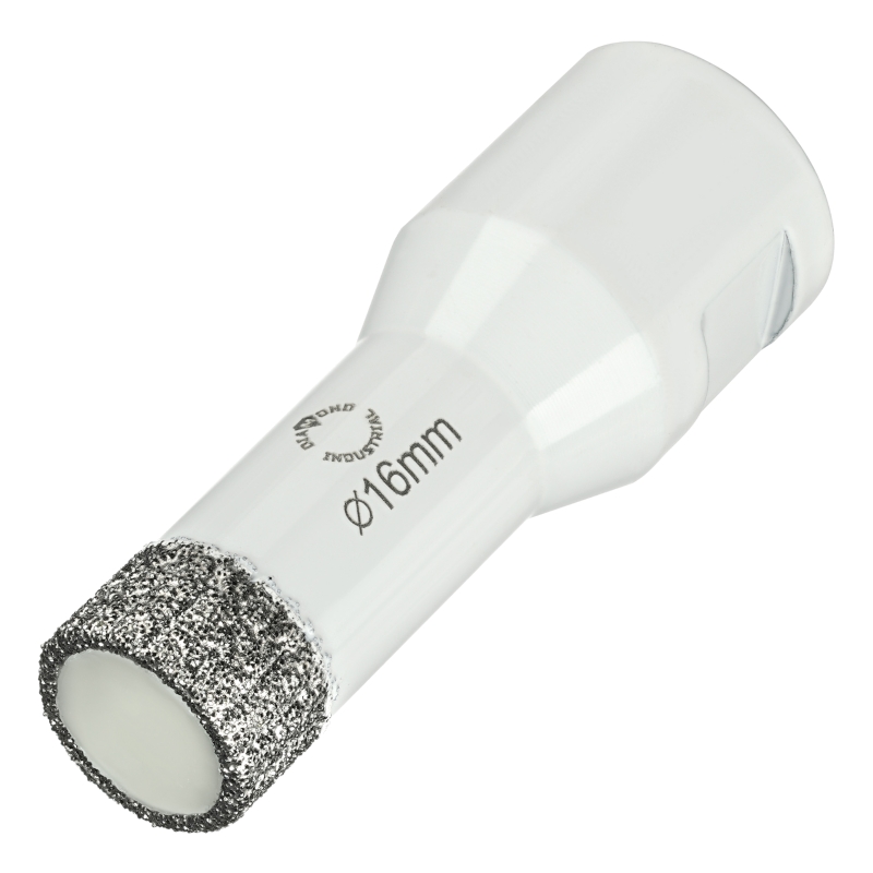 Алмазная коронка Diamond Industrial 16 мм Universal по керамограниту, керамике и камню, вакуумная пайка, M14