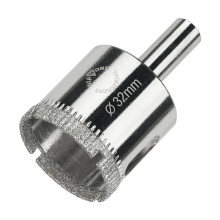 Алмазная коронка Diamond Industrial 32 мм по керамике, плитке и стеклу Алмазная коронка Diamond Industrial 32 мм по керамике, плитке и стеклу