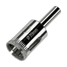 Алмазная коронка Diamond Industrial 20 мм по керамике, плитке и стеклу Алмазная коронка Diamond Industrial 20 мм по керамике, плитке и стеклу