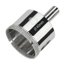 Алмазная коронка Diamond Industrial 40 мм по керамике, плитке и стеклу Алмазная коронка Diamond Industrial 40 мм по керамике, плитке и стеклу