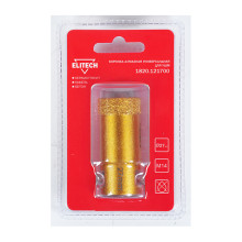 Коронка алмазная универсальная Elitech 27 мм х М14 Коронка алмазная универсальная Elitech 27 мм х М14