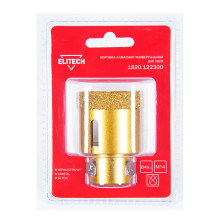 Коронка алмазная универсальная Elitech 45 мм х М14 Коронка алмазная универсальная Elitech 45 мм х М14