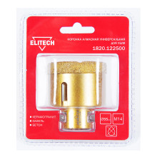 Коронка алмазная универсальная Elitech 55 мм х М14 Коронка алмазная универсальная Elitech 55 мм х М14