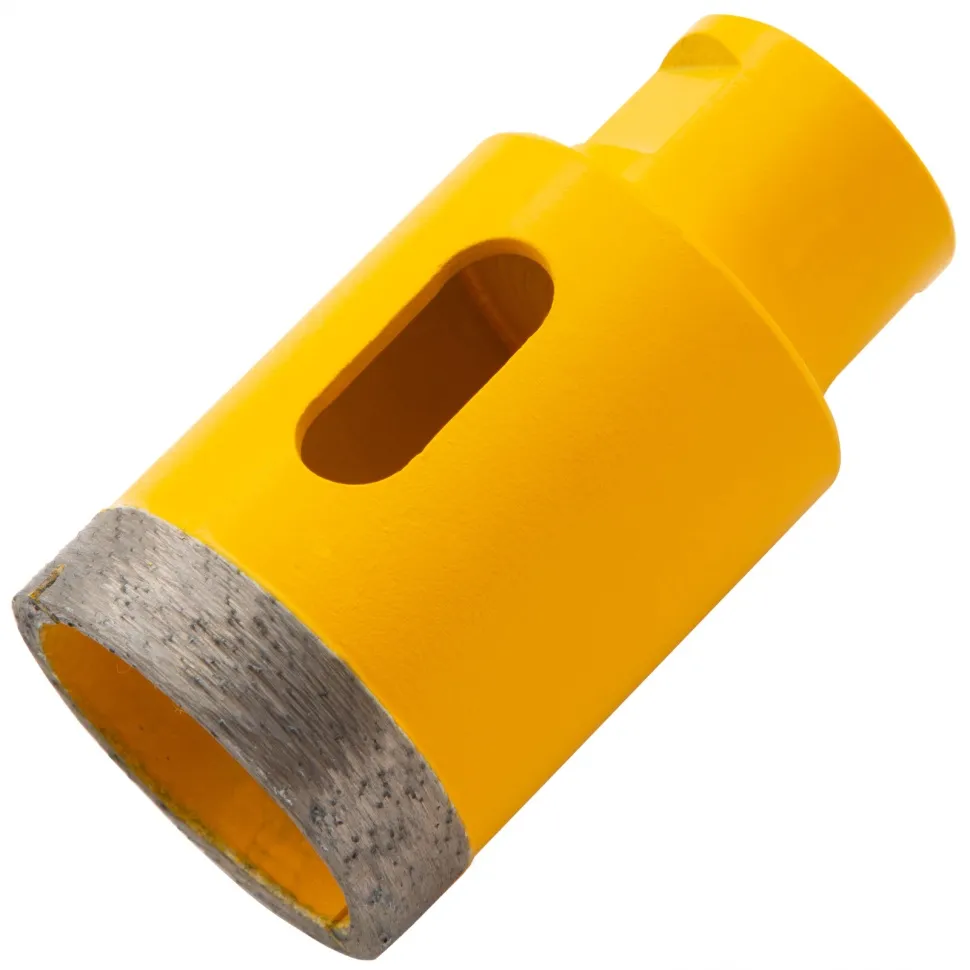 Сверло алмазное по керамограниту Denzel 40 мм, мокрая резка М14 Сверло алмазное по керамограниту Denzel 40 мм, мокрая резка М14