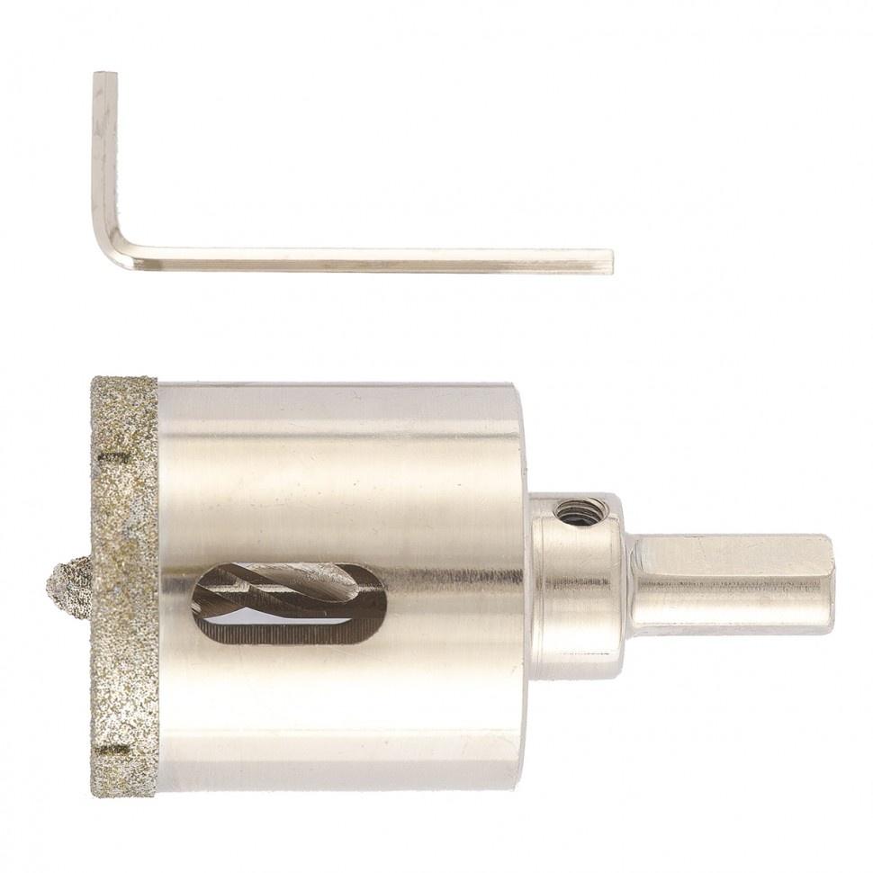 Сверло алмазное по керамограниту, 40х67 мм, трехгранный хвостовик Matrix