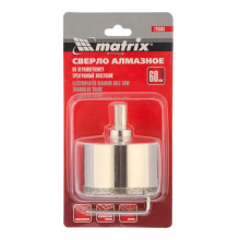 Сверло алмазное по керамограниту, 60х67 мм, трехгранный хвостовик Matrix