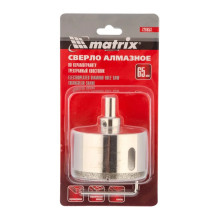 Сверло алмазное по керамограниту, 65х67 мм, трехгранный хвостовик Matrix