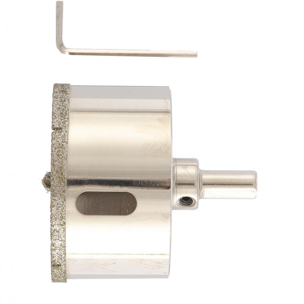 Сверло алмазное по керамограниту, 68х67 мм, трехгранный хвостовик Matrix