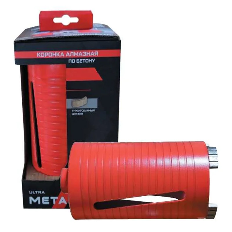 Коронка алмазная по бетону METALLICA Ultra 72x150 мм, М16, без хвостовика Коронка алмазная по бетону METALLICA Ultra 72x150 мм, М16, без хвостовика