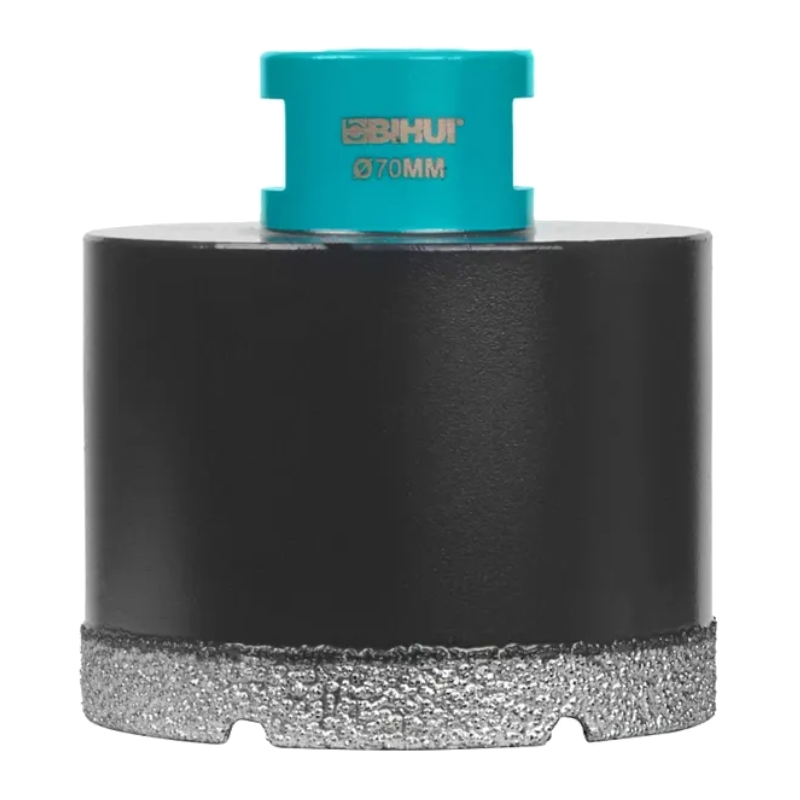 Коронка алмазная по керамограниту BIHUI вакуумная пайка 70мм DBDF70 Коронка алмазная по керамограниту BIHUI вакуумная пайка 70мм DBDF70