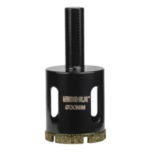 Коронка алмазная по стеклу и керамике BIHUI гальваническая 30 мм DBW30