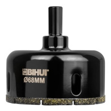 Коронка алмазная по стеклу и керамике BIHUI гальваническая 68 мм DBW68 Коронка алмазная по стеклу и керамике BIHUI гальваническая 68 мм DBW68