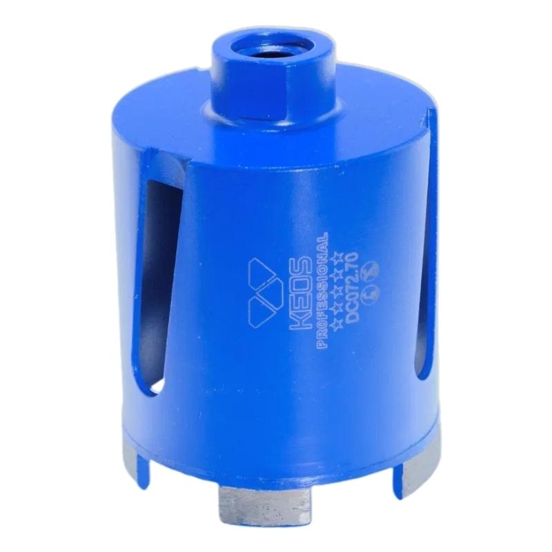 Алмазная коронка по бетону KEOS (сухой рез) М16 72/70 мм в комплекте с переходником для коронок M16-SDS+ Алмазная коронка по бетону KEOS (сухой рез) М16 72/70 мм в комплекте с переходником для коронок M16-SDS+