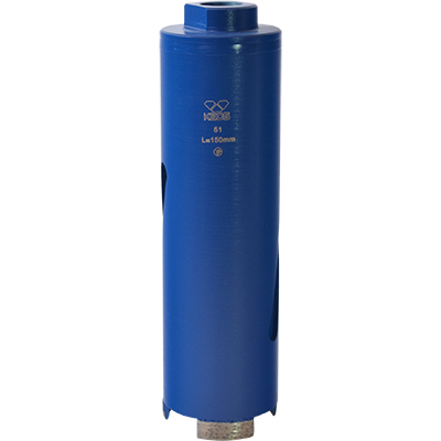 Алмазная коронка по бетону KEOS (сухой рез) М16 51/150мм (DC051.150)