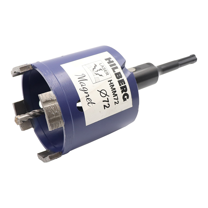 Коронка алмазная по бетону 72 мм Hilberg Laser Magnet Hмм72