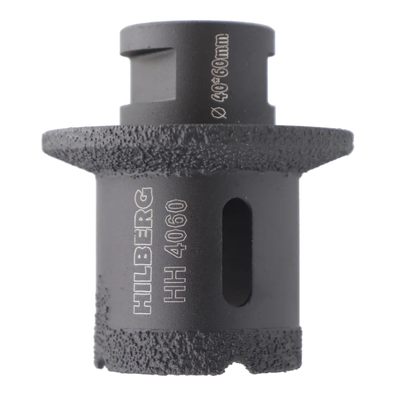 Коронка-фреза алмазная Hilberg Super Hard 4T, М14 40/60х40 мм