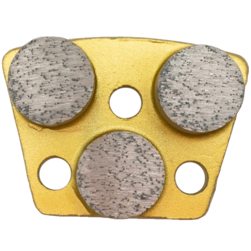 Трехточечный шлифовальный сегмент RODIAMA d 25х10 мм, для мягкого бетона, 30#