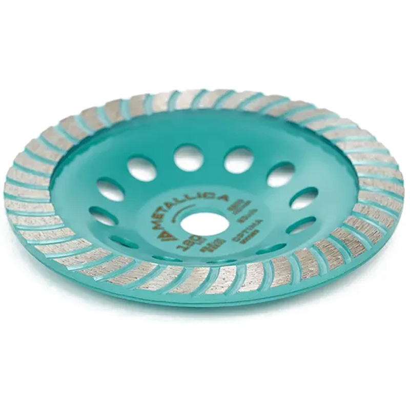 Чашка алмазная турбированная METALLICA Optima 180x22,2 мм, по бетону