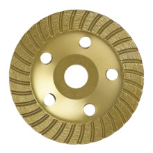 Алмазная чашка по бетону 125мм TURBO ТИТАН (желтая) Алмазная чашка по бетону 125мм TURBO ТИТАН (желтая)