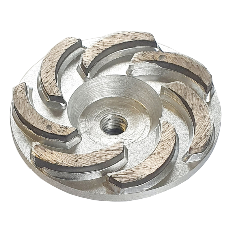 Алмазная чашка алюминиевая по граниту Ниборит 100 мм х М14, агрессивная шлифовка