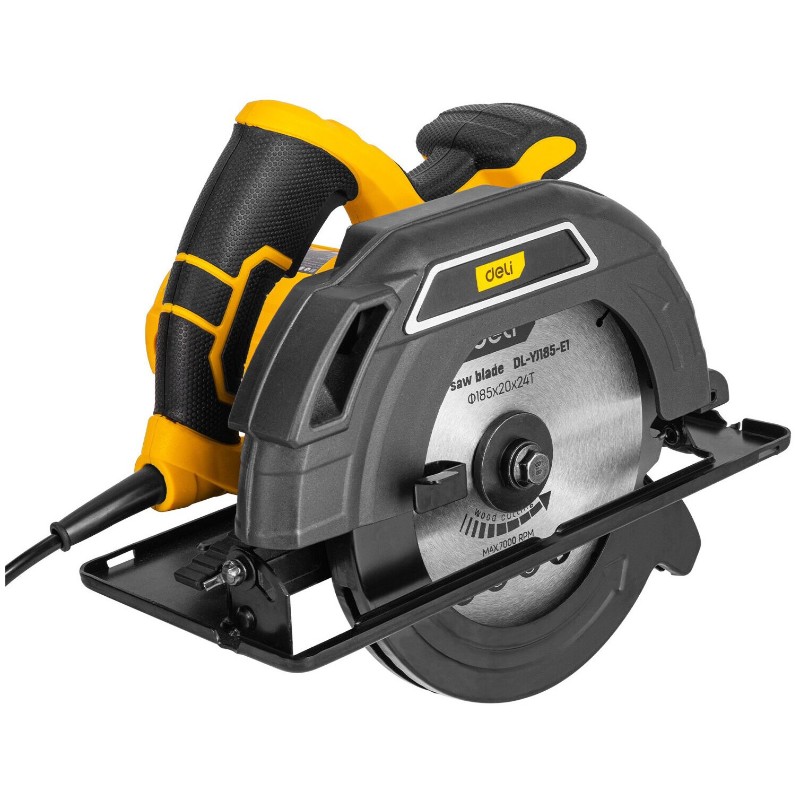 Циркулярная (дисковая) пила DELI DL-YJ185-E1 ( 1300Вт, 5300об/ мин, ф185мм, диск в комплекте) 1030 Циркулярная (дисковая) пила DELI DL-YJ185-E1 ( 1300Вт, 5300об/ мин, ф185мм, диск в комплекте) 1030