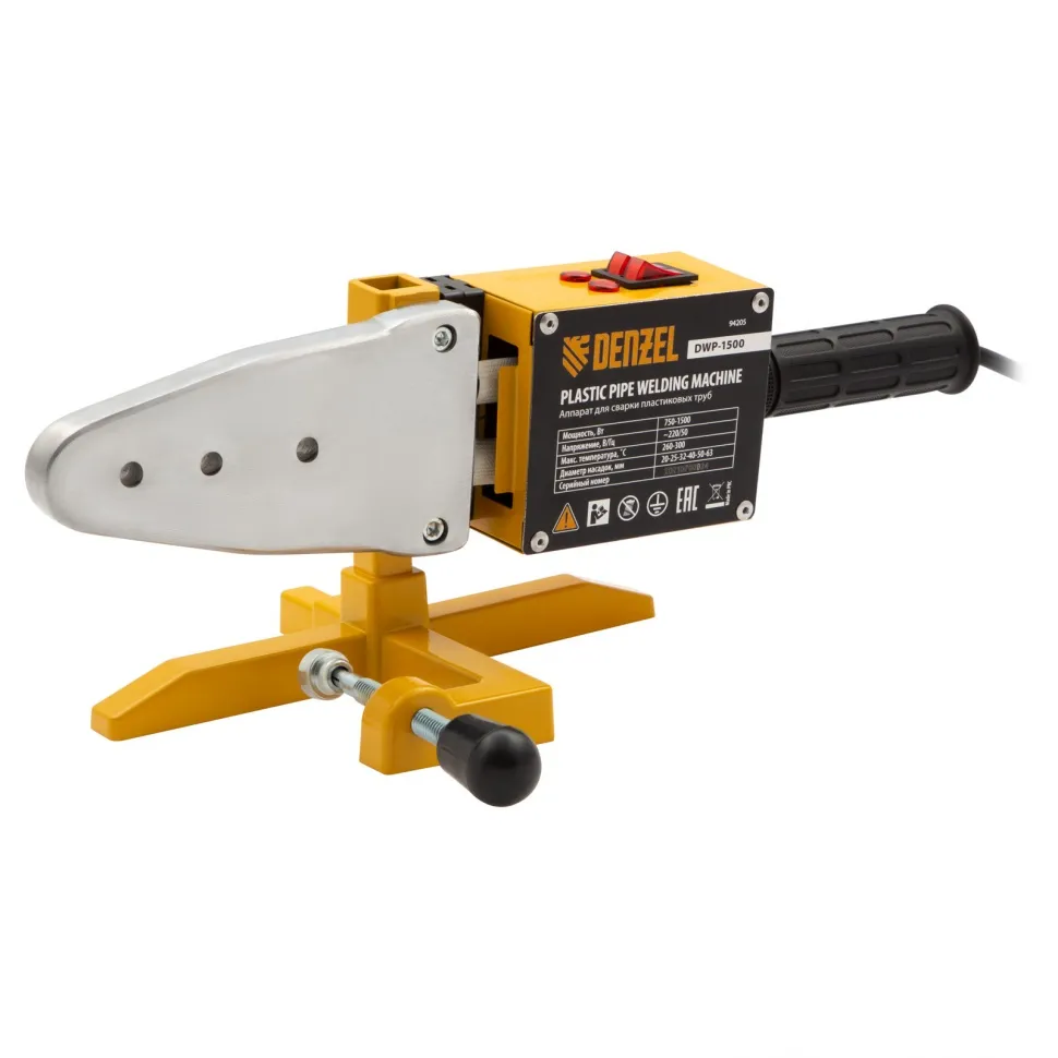 Аппарат для сварки пластиковых труб Denzel DWP-1500 Аппарат для сварки пластиковых труб Denzel DWP-1500