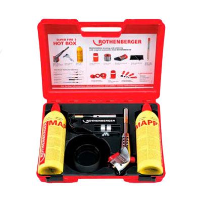 35490-B Набор для пайки Rothenberger Super Fire 3 (Супер Файер 3) Hot Box 35490-B Набор для пайки Rothenberger Super Fire 3 (Супер Файер 3) Hot Box