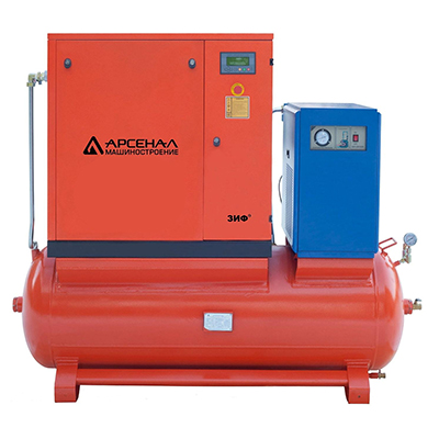 Электрический винтовой компрессор ЗИФ-СВЭ-1,2/1,3 ШМ ОиР-500 (ременная передача)