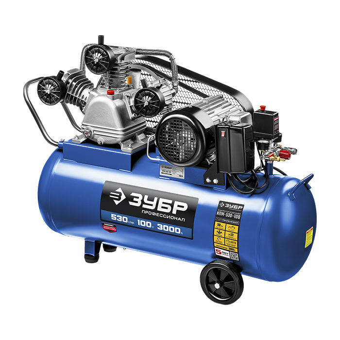 Компрессор поршневой ЗУБР КПМ-530-100