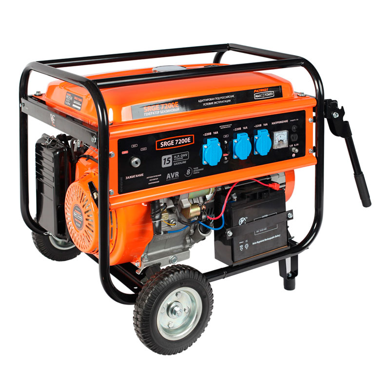 Генератор бензиновый PATRIOT Max Power SRGE 7200E Генератор бензиновый PATRIOT Max Power SRGE 7200E
