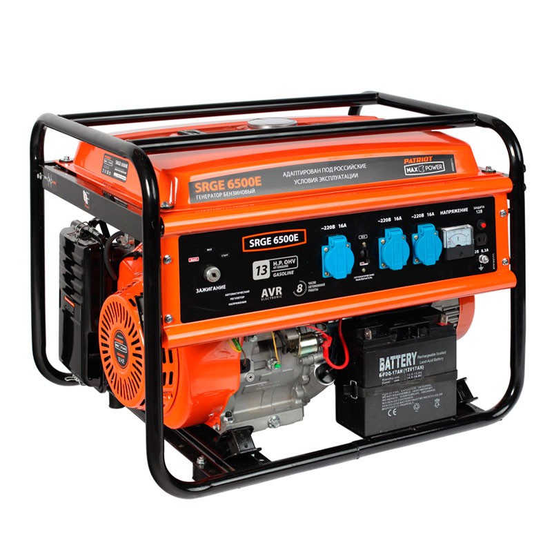 Генератор бензиновый PATRIOT Max Power SRGE 6500E Генератор бензиновый PATRIOT Max Power SRGE 6500E