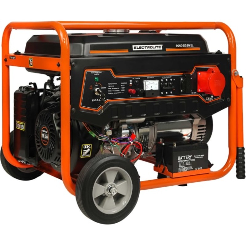 Генератор бензиновый ELECTROLITE 9000S/380 Генератор бензиновый ELECTROLITE 9000S/380