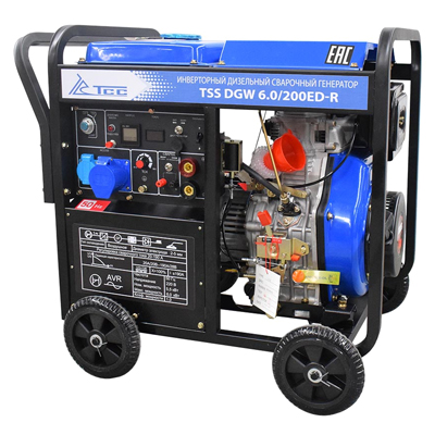 Дизельный сварочный генератор TSS DGW 6.0/200ED-R (инверторный) Дизельный сварочный генератор TSS DGW 6.0/200ED-R (инверторный)