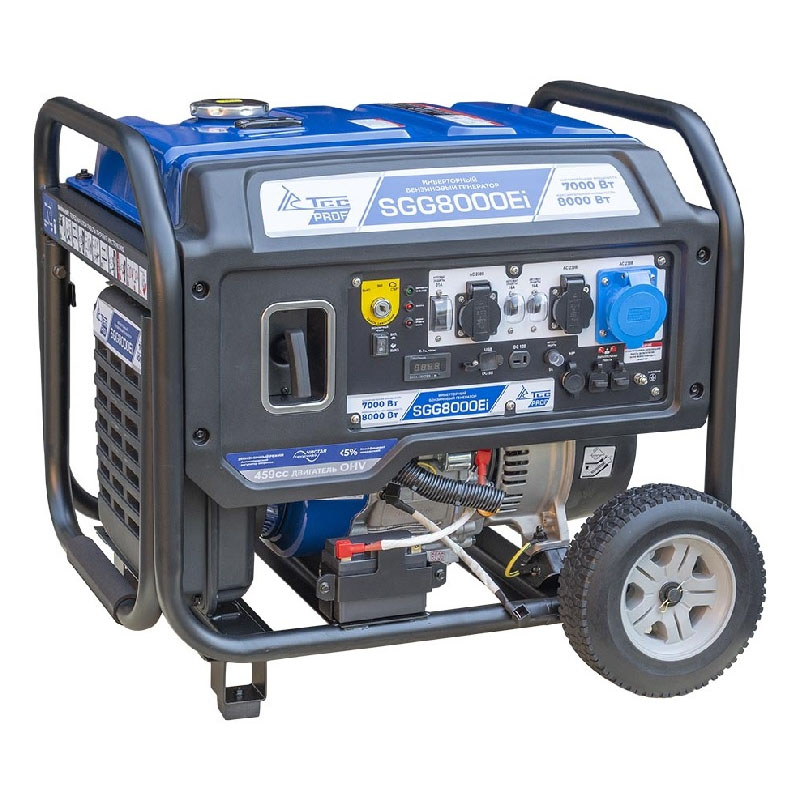 Бензогенератор инверторный ТСС SGG 8000Ei с блоком АВР Бензогенератор инверторный ТСС SGG 8000Ei с блоком АВР