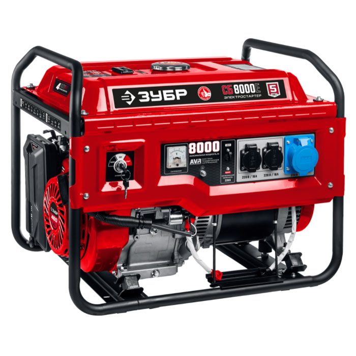 Генератор бензиновый ЗУБР СБ-8000Е Генератор бензиновый ЗУБР СБ-8000Е