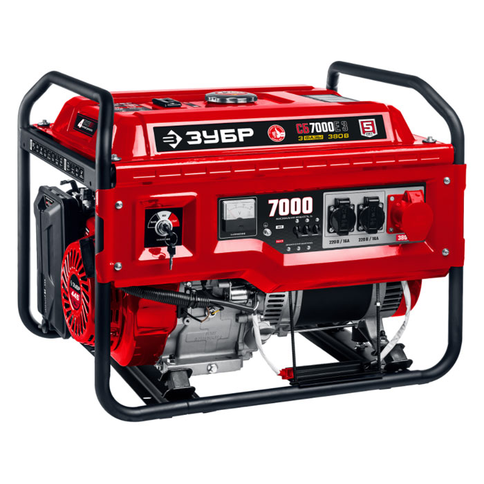 Генератор бензиновый ЗУБР СБ-7000Е-3 Генератор бензиновый ЗУБР СБ-7000Е-3