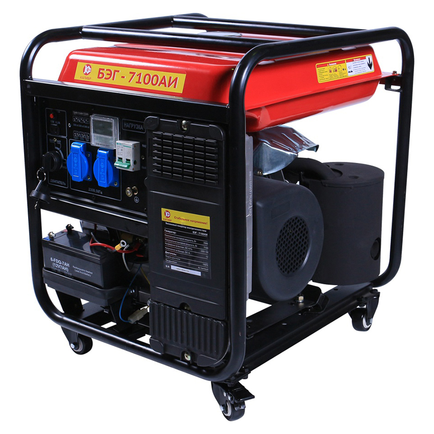Генератор бензиновый Калибр БЭГ- 7100АИ Генератор бензиновый Калибр БЭГ- 7100АИ