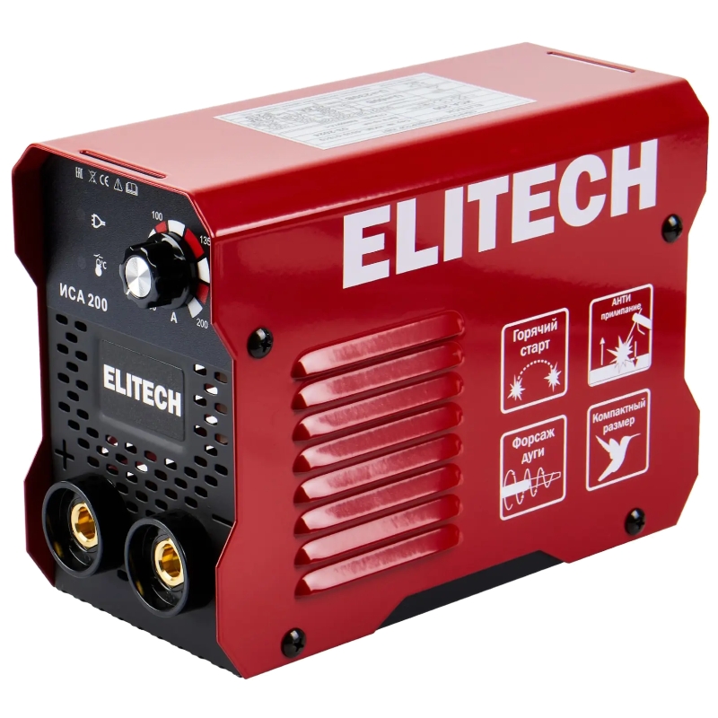 Сварочный инвертор Elitech ММА ИСА 200 Сварочный инвертор Elitech ММА ИСА 200