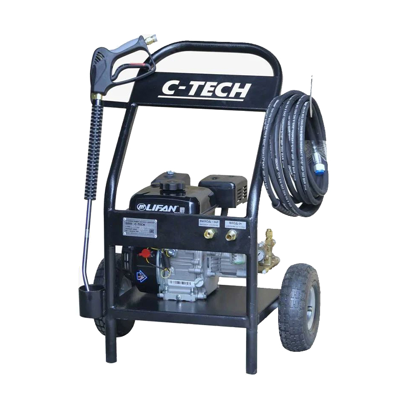 Бензиновая мойка высокого давления C-TECH (200 бар, до 600 л/ч, 4.8 кВт / 7 л.с.) NC2010FT1BP