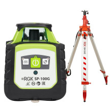 Комплект ротационный нивелир RGK SP-100G + элевационный штатив RGK SH-340 Комплект ротационный нивелир RGK SP-100G + элевационный штатив RGK SH-340