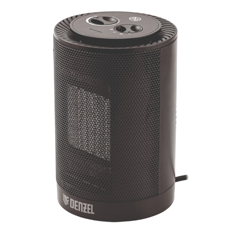 Керамический тепловентилятор Denzel DTFC-1200S, вращение, 3 реж., вент., нагрев 600/1200 Вт Керамический тепловентилятор Denzel DTFC-1200S, вращение, 3 реж., вент., нагрев 600/1200 Вт